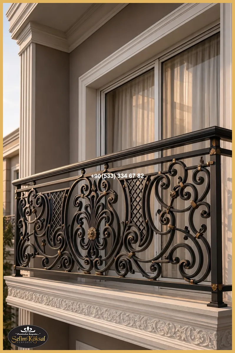 BALKON KORKULUK MODELLERİ-BALKON KORKULUK-FERFORJE BALKON KORKULUK-BALKON KORKULUK ÇEŞİTLERİ