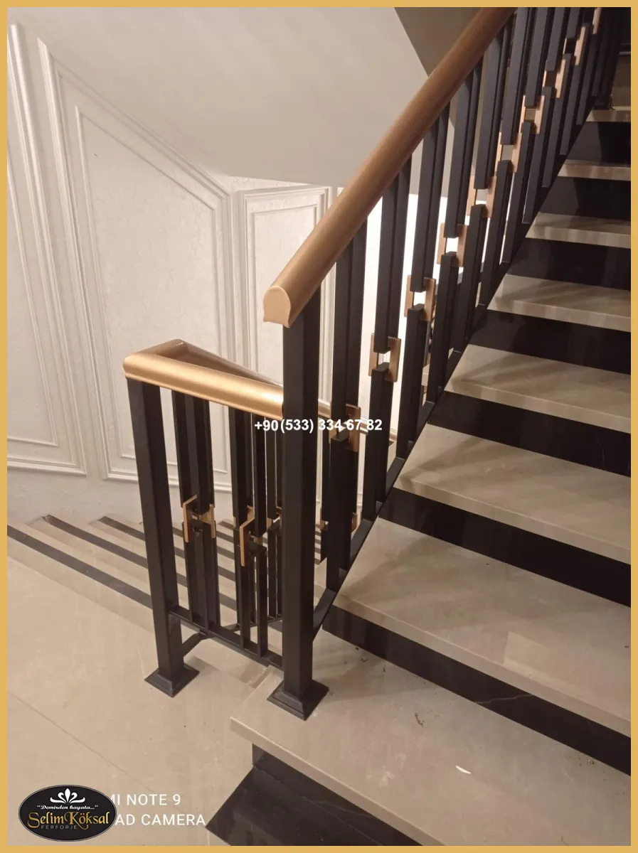 Merdiven korkuluk-merdiven korkuluk modelleri-Ferforje merdiven korkuluk- modern merdiven 