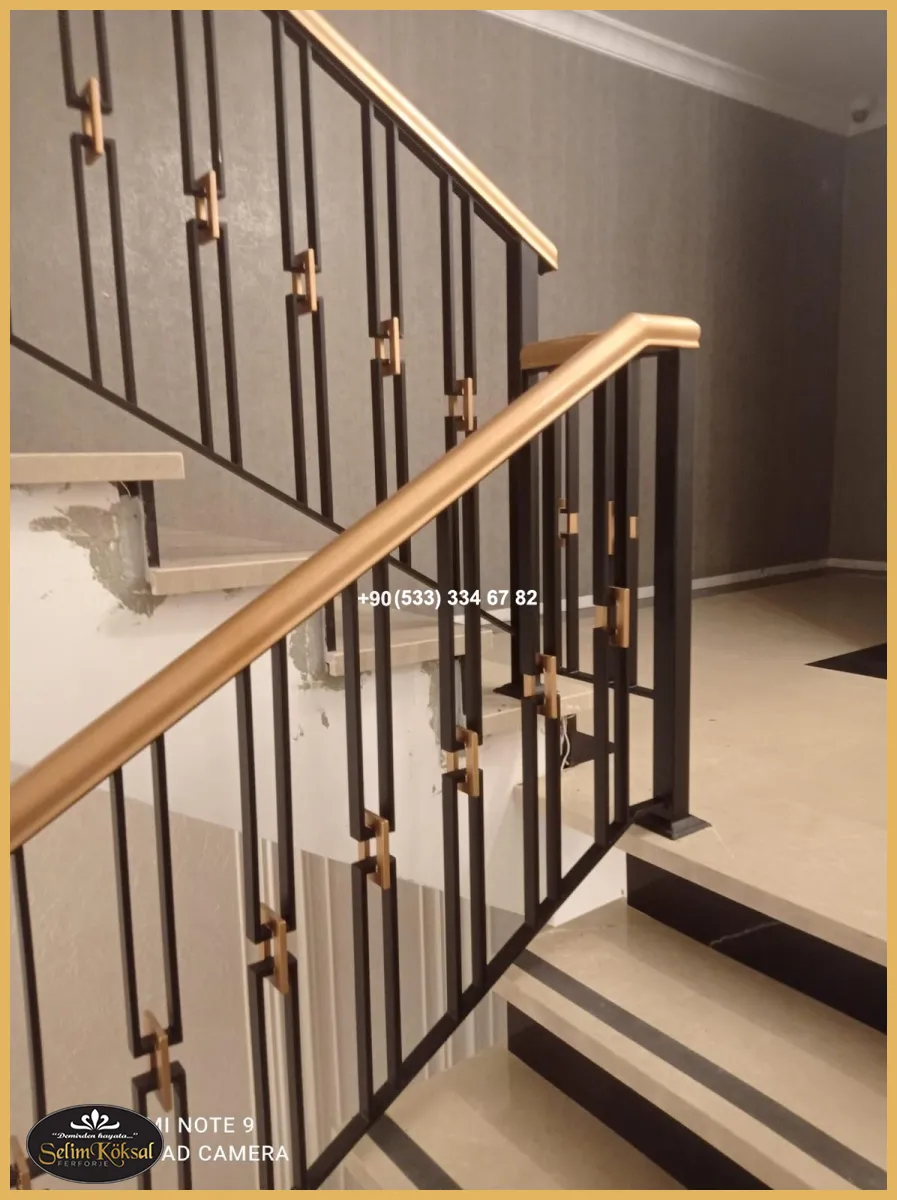 Merdiven korkuluk-merdiven korkuluk modelleri-Ferforje merdiven korkuluk- modern merdiven 