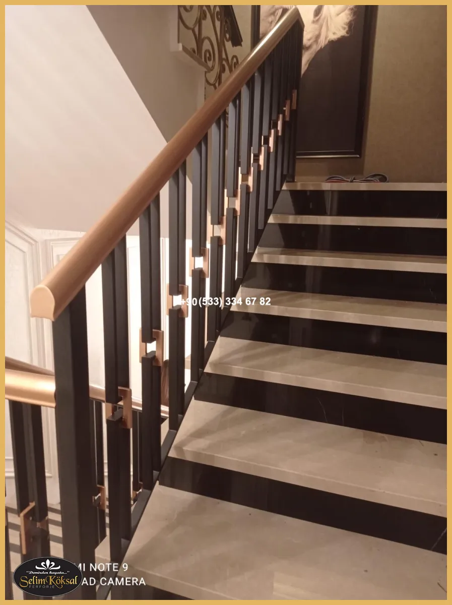 Merdiven korkuluk-merdiven korkuluk modelleri-Ferforje merdiven korkuluk- modern merdiven 